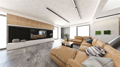 Luxusná obývačka s kamenným obkladom