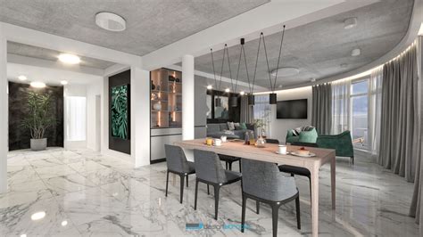 Minimalistický interiér s vápenným náterom na stene