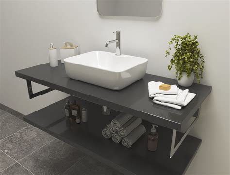 Rôzne varianty konštrukcií Naturel Industrial pre umývadlá a dosky