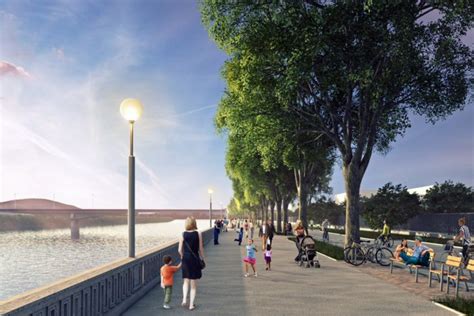 Vizualizácia budúcej dunajskej promenády