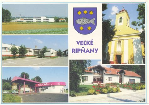 Mapa obce Veľké Ripňany s vyznačenou polohou stavebnín