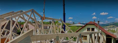 Proces výroby väzníkového krovu