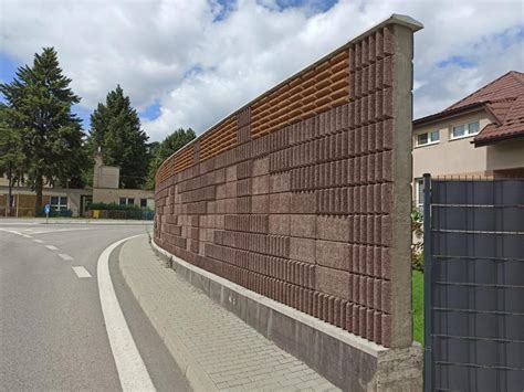 Schéma Durisol protihlukovej steny