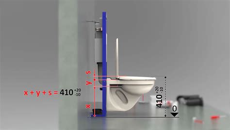 Schéma inštalácie WC kombi s horizontálnym odtokom