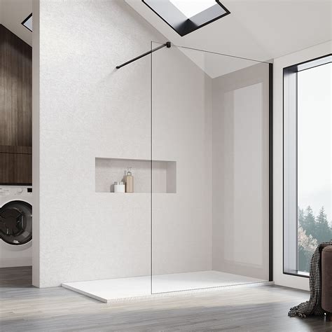 moderná walk-in sprcha s odtokovým žľabom
