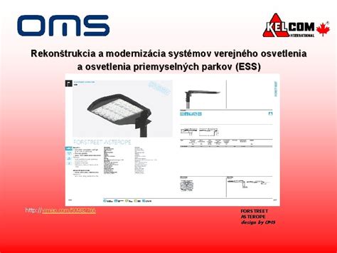 Schéma moderného LED verejného osvetlenia a riadiacich systémov