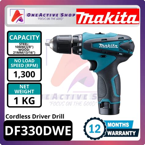 Detailná schéma technických špecifikácií Makita DF330DWE