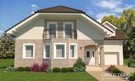 Fasáda domu s kamenným obkladom