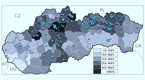 Mapa rozšírenia hydraulických systémov v priemysle