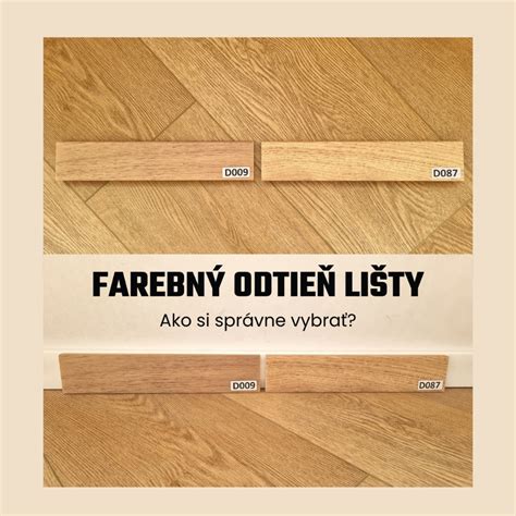 Vizuálny príklad výberu farby soklovej lišty (ladiaca k podlahe, k stene, k dverám, kontrastná)