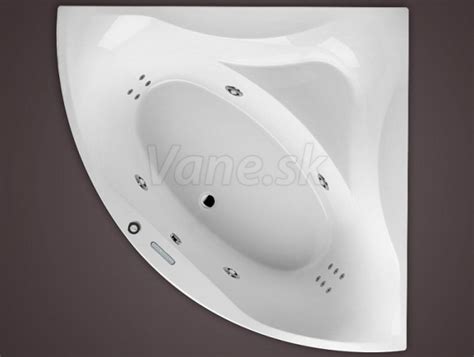Rohová hydromasážna vaňa 150x150 pre dvoch s osadením