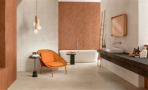 Matný béžový obklad v kúpeľni