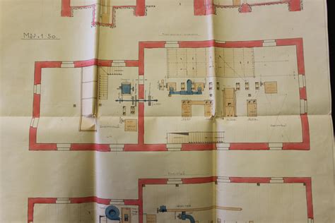 Nákres projektovej dokumentácie vodovodných rozvodov v budove