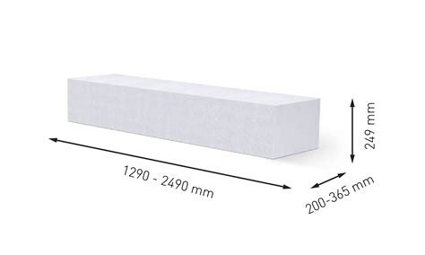 Detailné zobrazenie rozmerov a parametrov Ytong schodiskových stupňov