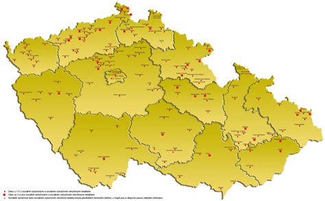 Mapa Popradu s vyznačenými lokalitami služieb