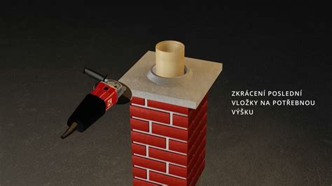 Detail pripojenia krbovej vložky na komín