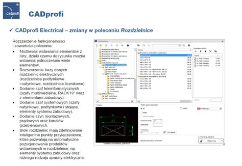 Rozhranie CADprofi Electrical s knižnicou symbolov