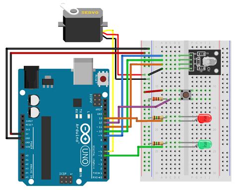 Diagram Fritzing pre Arduino