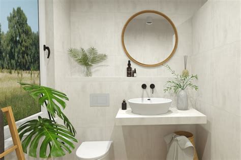 Kúpeľňa s umývadlom na doske a moderným nábytkom