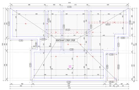 Schematické znázornenie stropnej konštrukcie