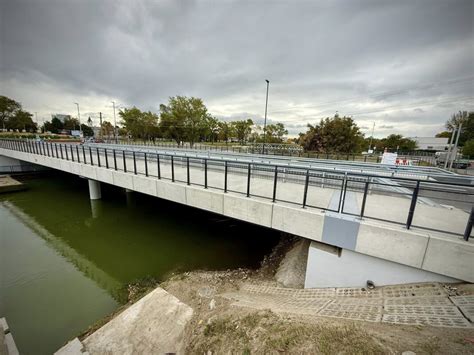 Pohľad na zrekonštruovaný most v Nižnej
