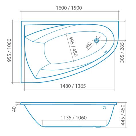Rozmery a vnútorný priestor vane Smart