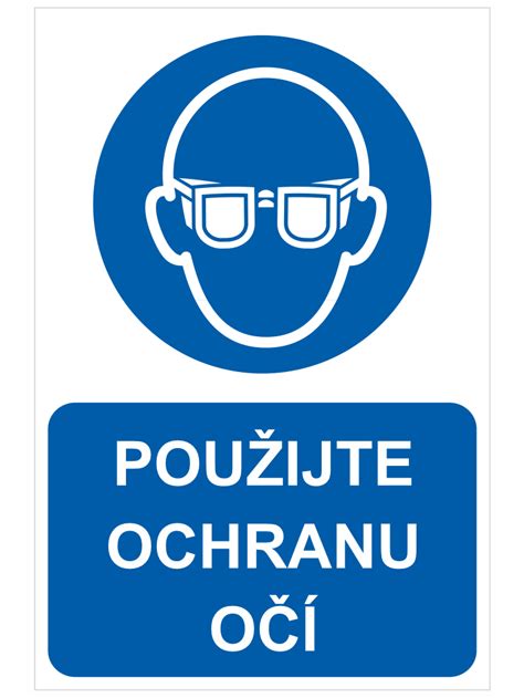 Piktogramy pre ochranu očí a dýchacích ciest pri práci