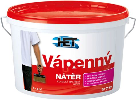 Vápenný náter aplikovaný na stenu
