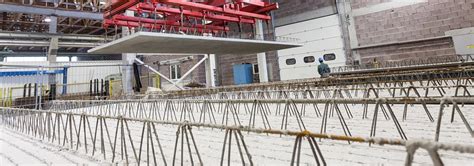 Proces betonáže filigránového stropu