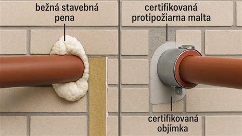 Certifikované protipožiarne prestupy pre potrubia