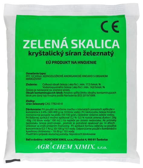 Zelená skalica v záhrade - aplikácia