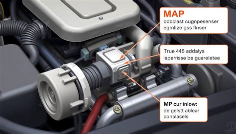 Typické umiestnenie MAP senzora na motore Fiat