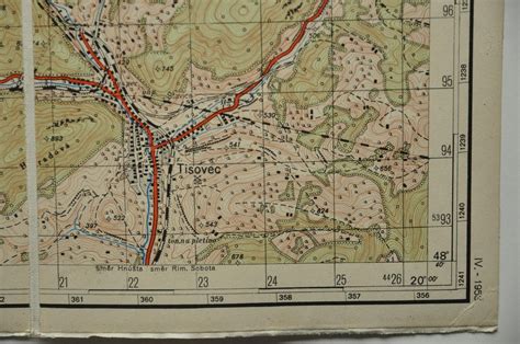 Mapa železničnej trate Tisovec - Pohronská Polhora s vyznačenými mostami
