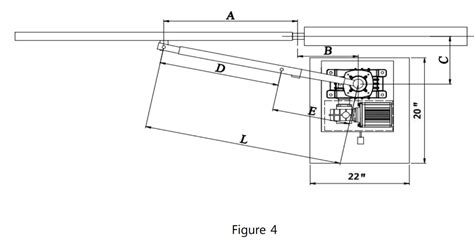 Schéma skladacieho mechanizmu krídlovej brány v otvorenej a zatvorenej polohe