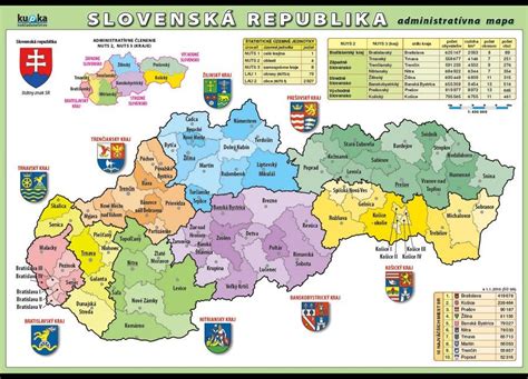 Mapa Slovenska s vyznačenými lokalitami obnovy kultúrnych pamiatok