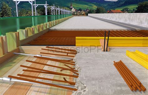 Detail výstuže v podkladovom betóne