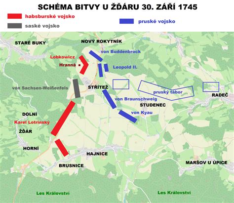 Mapa bojiska pri Rozhanovciach