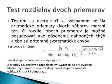 Príklad výsledkov merania Schmidtovým kladivom