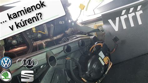 Nákres umiestnenia ventilátora kúrenia v automobile