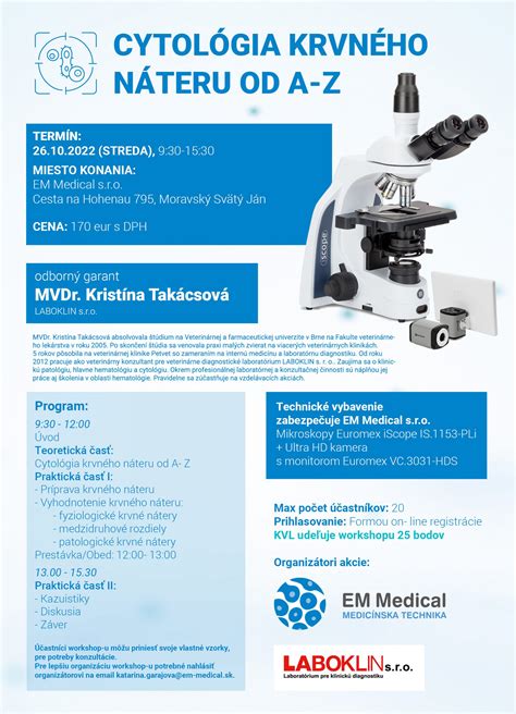 Laboratórne vyšetrenie krvného náteru pod mikroskopom