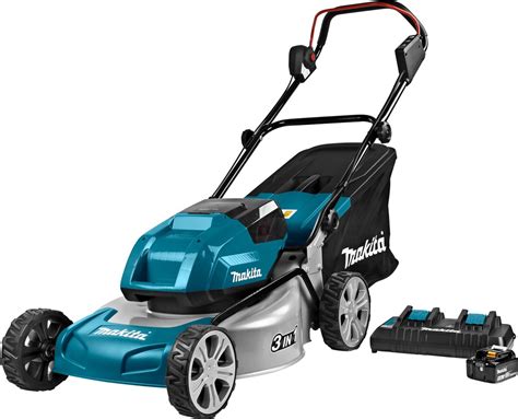 Ilustračná fotografia akumulátorovej kosačky Makita DLM460PT2 v akcii