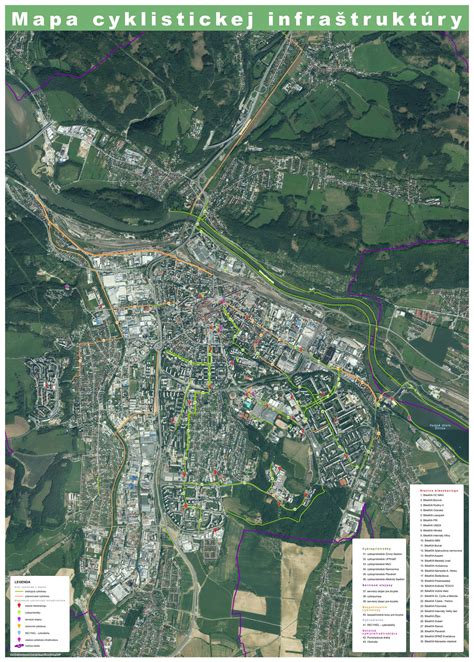 schéma plánovania cyklistickej siete v mestskom prostredí