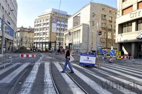 Pohľad na Krížnu ulicu v Bratislave