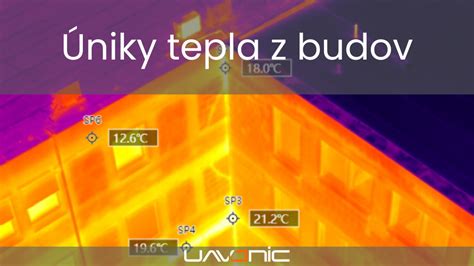 termovízna snímka domu zobrazujúca úniky tepla cez strechu