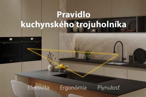 schéma ideálneho kuchynského trojuholníka
