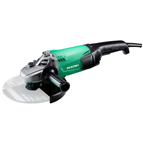 Detail uhlovej brúsky Hikoki G23SWU2 s vyznačenými prvkami