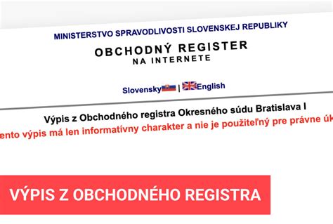 Ilustrácia dokumentu z Obchodného registra