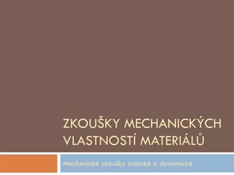 Porovnanie mechanických vlastností kovových a sklolaminátových čapov