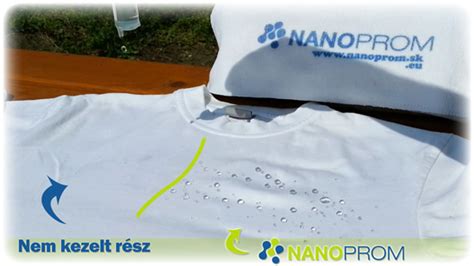Textil pred a po nano impregnácii