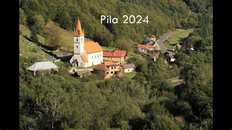 Pohľad na obec Píla a okolitú prírodu Malých Karpát